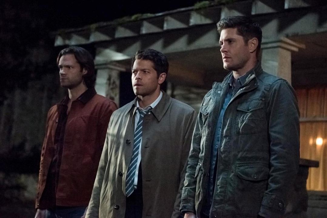 Supernatural : Bild Misha Collins, Jensen Ackles, Jared Padalecki
