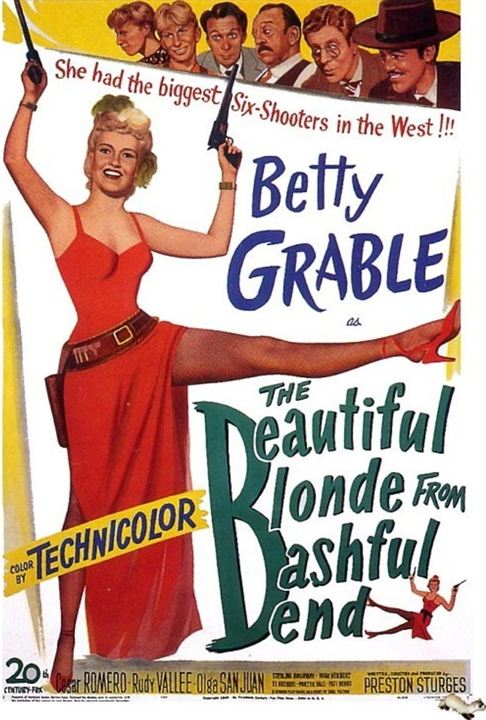 The Beautiful Blonde From Bashful Bend : Kinoposter