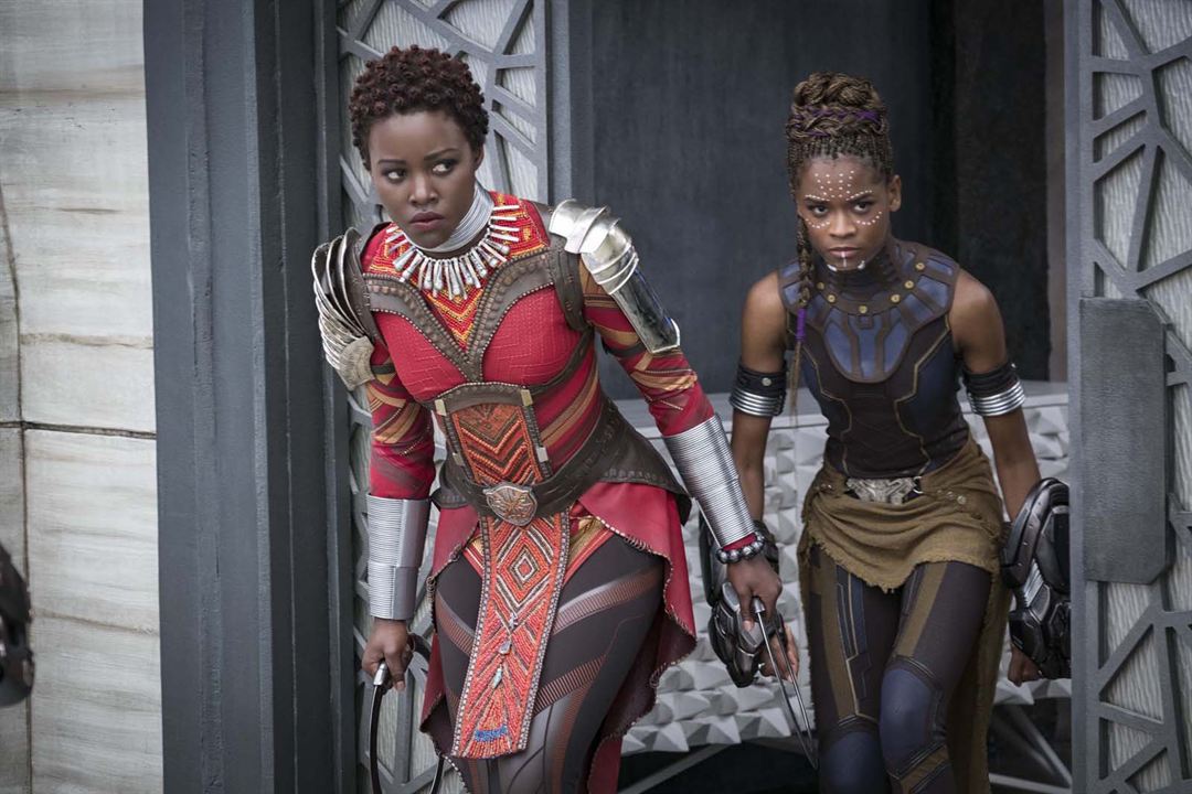 Black Panther : Bild Letitia Wright, Lupita Nyong'o