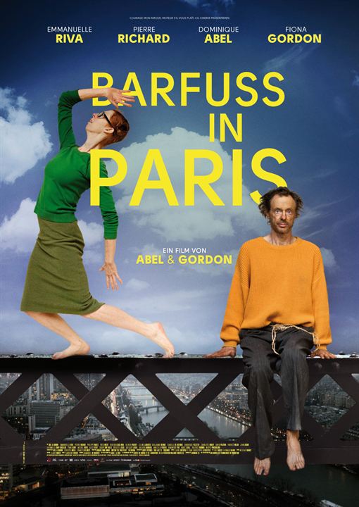 Barfuß in Paris : Kinoposter