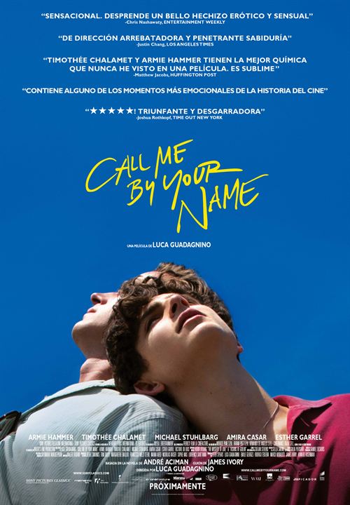 Call Me By Your Name : Kinoposter