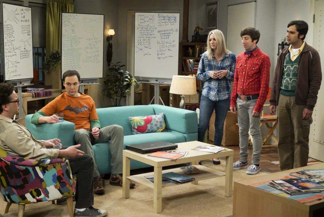 The Big Bang Theory : Bild Jim Parsons, Kunal Nayyar, Johnny Galecki, Simon Helberg, Kaley Cuoco
