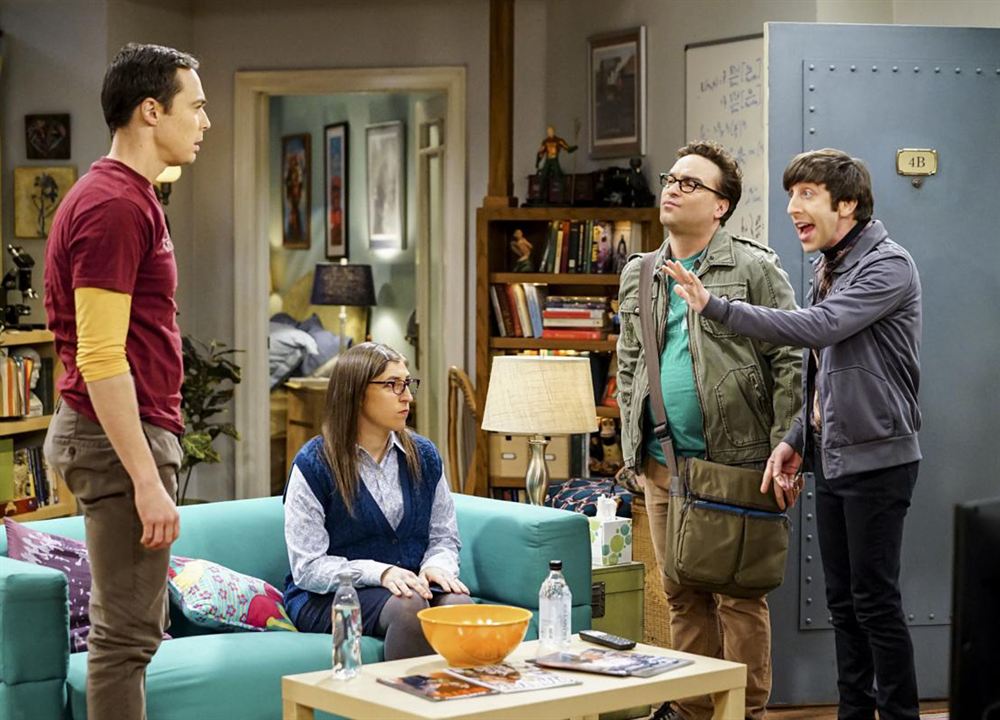 The Big Bang Theory : Kinoposter Mayim Bialik, Simon Helberg, Johnny Galecki, Jim Parsons