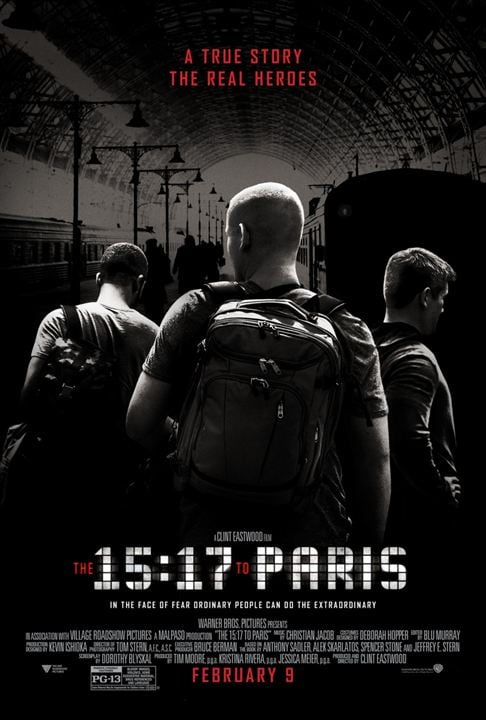 The 15:17 To Paris : Kinoposter