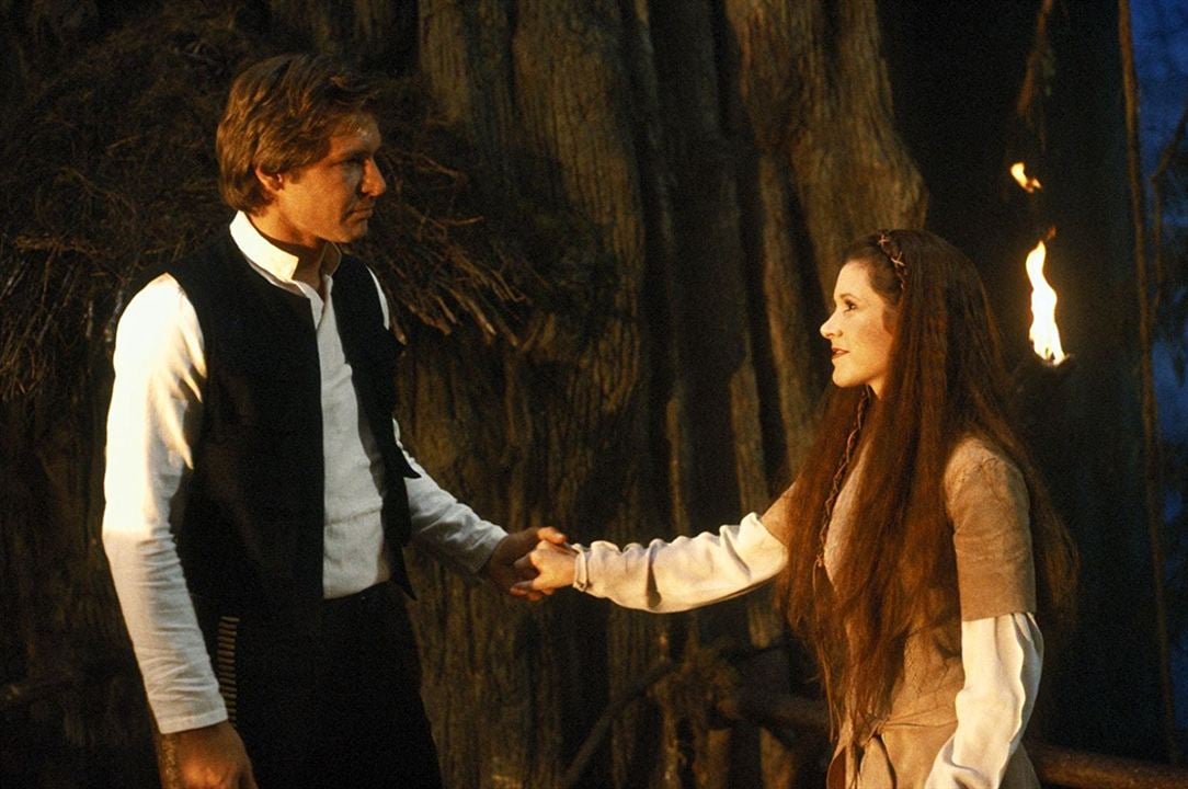 Star Wars: Episode VI - Die Rückkehr der Jedi-Ritter : Bild Carrie Fisher, Harrison Ford