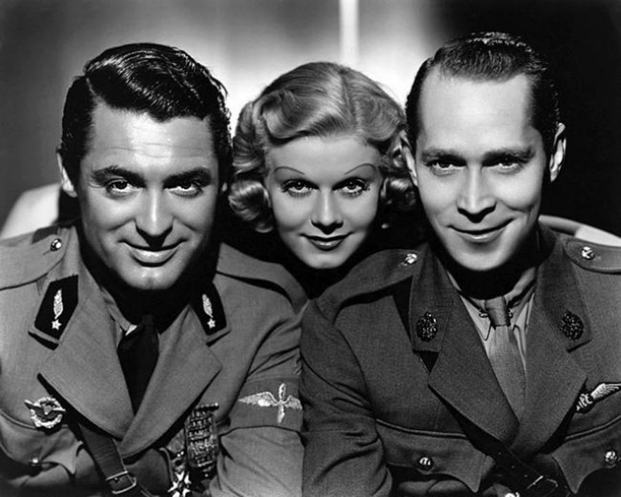 Bild Jean Harlow, Franchot Tone, Cary Grant