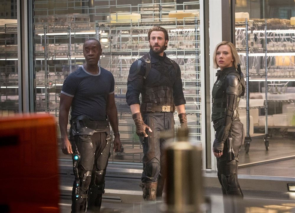 Avengers 3: Infinity War : Bild Don Cheadle, Scarlett Johansson, Chris Evans