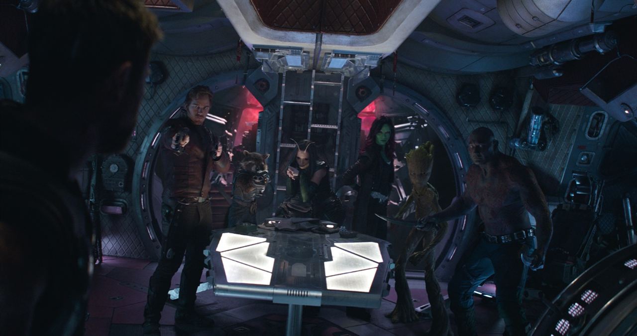 Avengers 3: Infinity War : Bild Dave Bautista, Pom Klementieff, Zoe Saldana, Chris Pratt