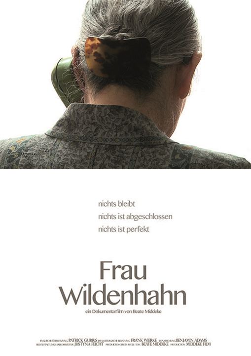 Frau Wildenhahn : Kinoposter