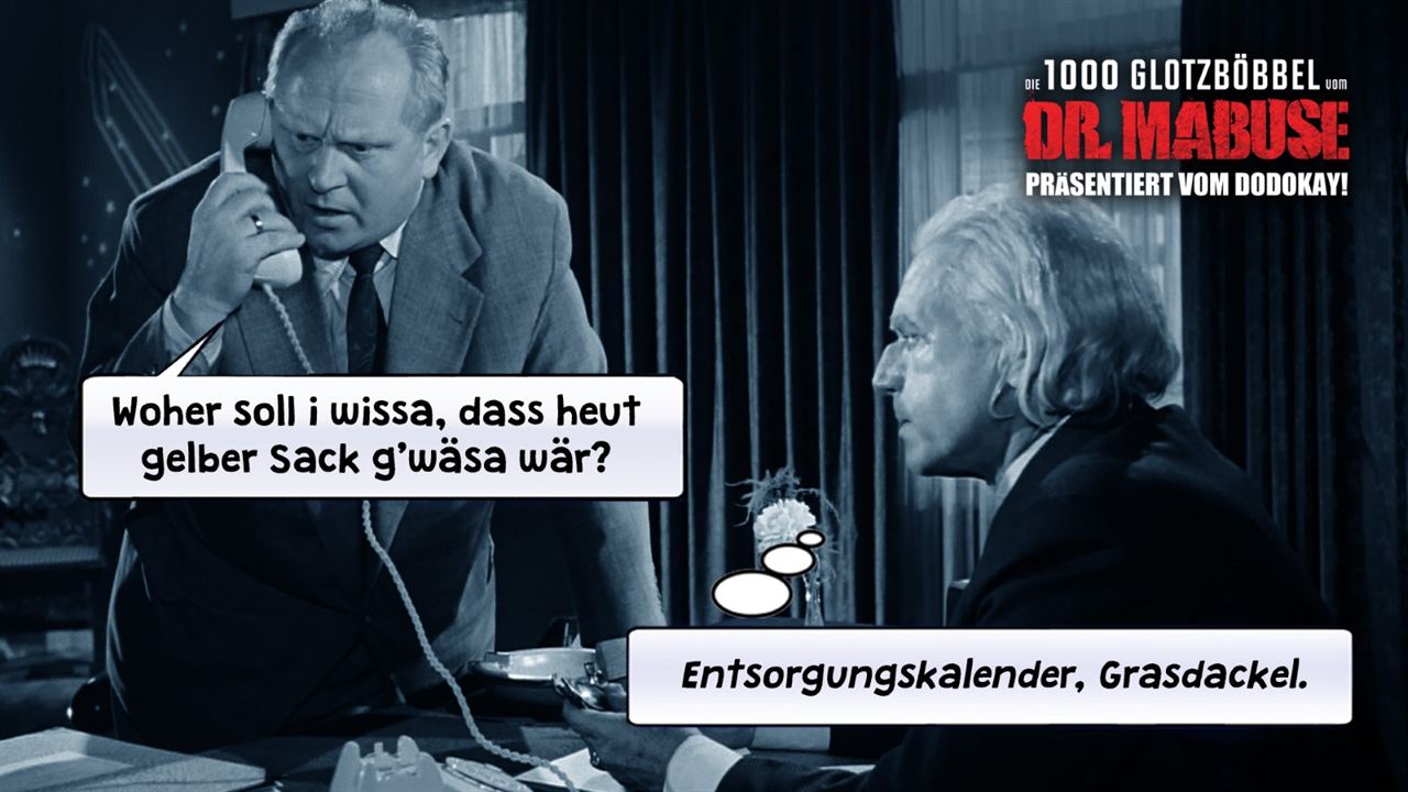 Die 1000 Glotzböbbel vom Dr. Mabuse : Bild Gert Fröbe, Wolfgang Preiss