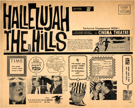 Halleluja, die Hügel : Kinoposter