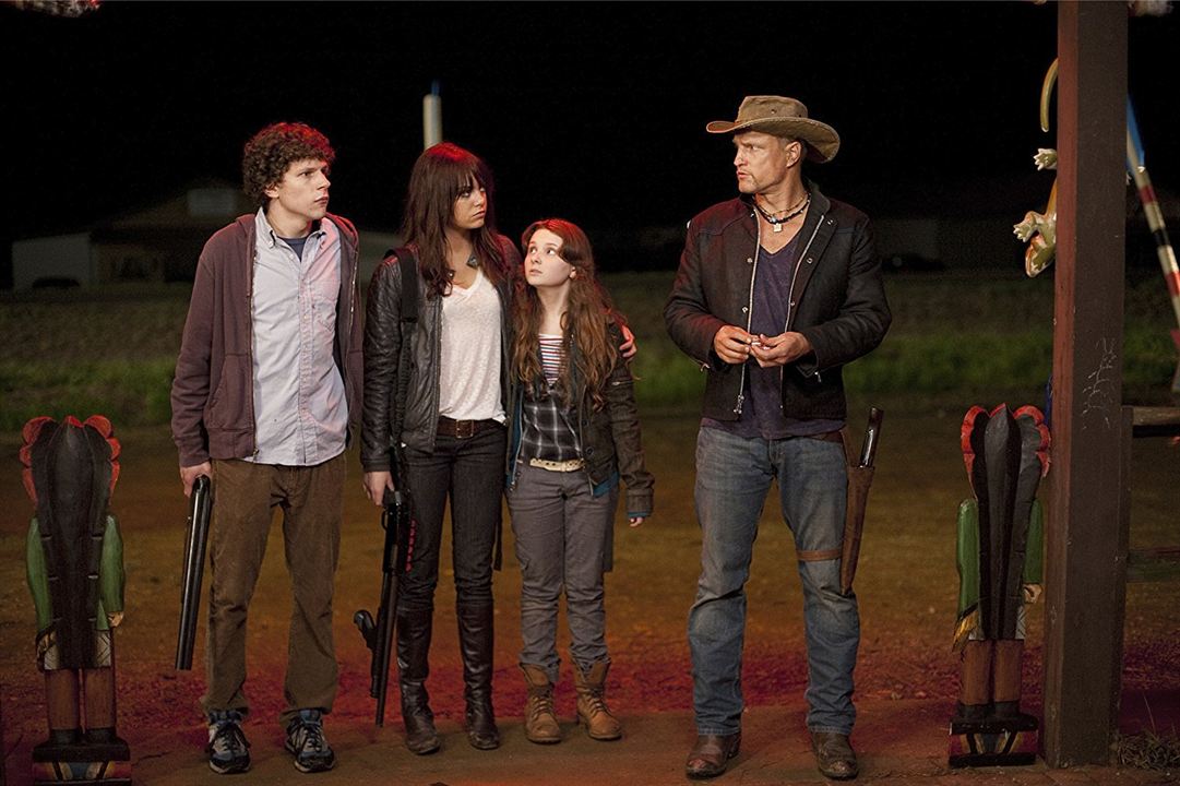 Zombieland : Bild Jesse Eisenberg, Emma Stone, Ruben Fleischer, Woody Harrelson, Abigail Breslin
