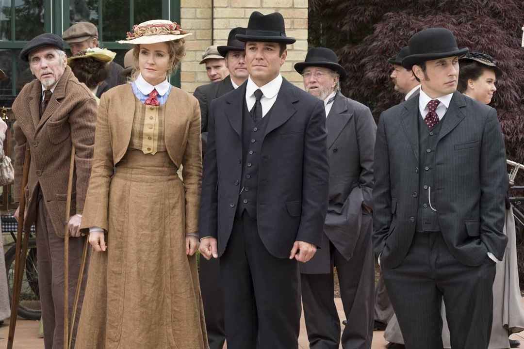 Murdoch Mysteries - Auf den Spuren mysteriöser Mordfälle : Bild Jonny Harris, Yannick Bisson, Helene Joy