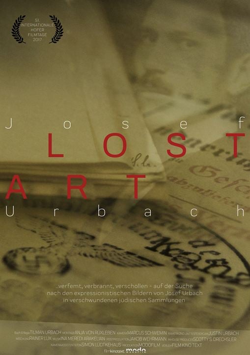 Josef Urbach – Lost Art : Kinoposter