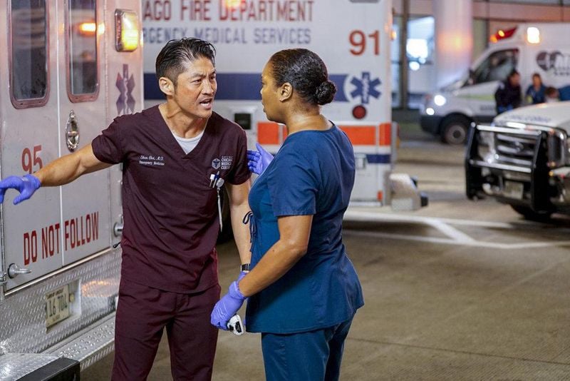 Chicago Med : Bild Brian Tee, Marlyne Barrett