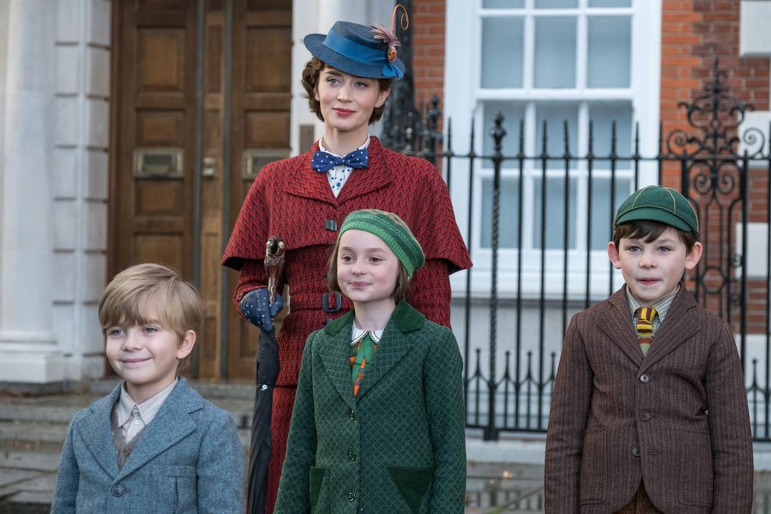 Mary Poppins' Rückkehr : Bild Nathanael Saleh, Emily Blunt, Pixie Davies, Joel Dawson