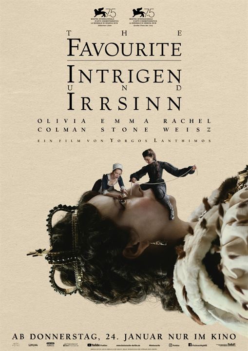 The Favourite - Intrigen und Irrsinn : Kinoposter