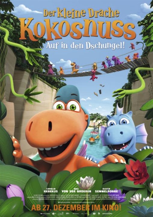 Der kleine Drache Kokosnuss 2 - Auf in den Dschungel! : Kinoposter