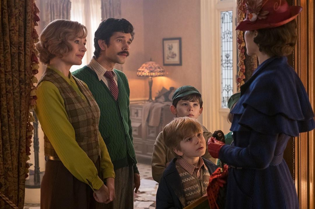 Mary Poppins' Rückkehr : Bild Nathanael Saleh, Ben Whishaw, Emily Mortimer, Joel Dawson