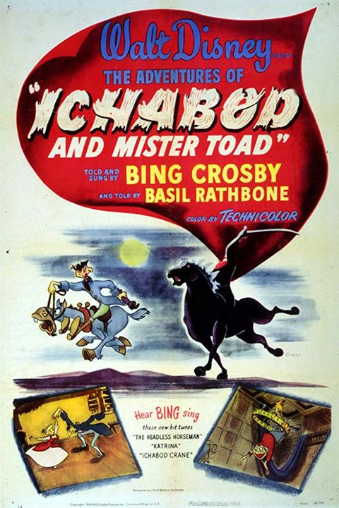 The Adventures of Ichabod and Mr. Toad : Kinoposter