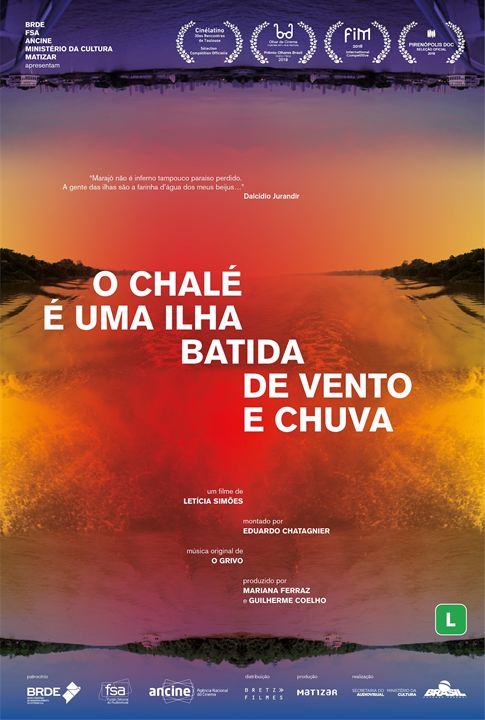 O Chalé é uma Ilha Batida de Vento e Chuva : Kinoposter