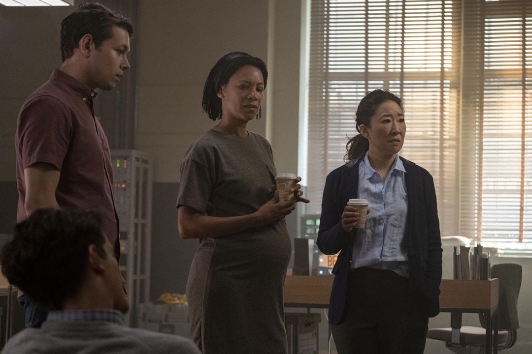 Killing Eve : Bild Edward Bluemel, Nina Sosanya, Sandra Oh, Sean Delaney