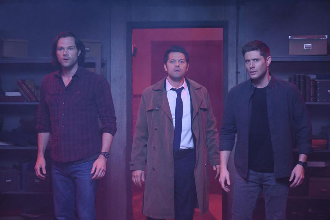 Supernatural : Bild Misha Collins, Jensen Ackles, Jared Padalecki