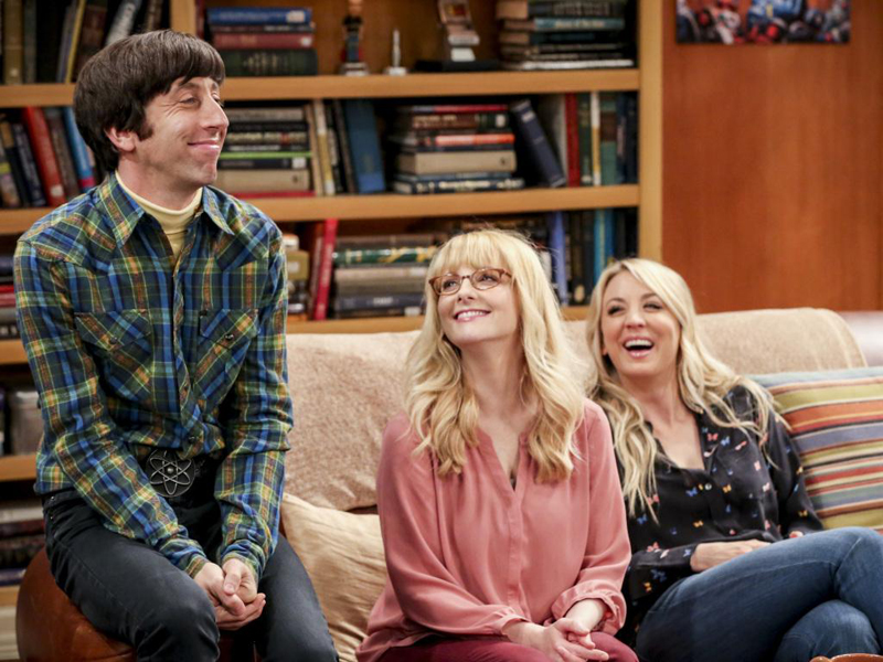 The Big Bang Theory : Bild Kaley Cuoco, Melissa Rauch, Simon Helberg
