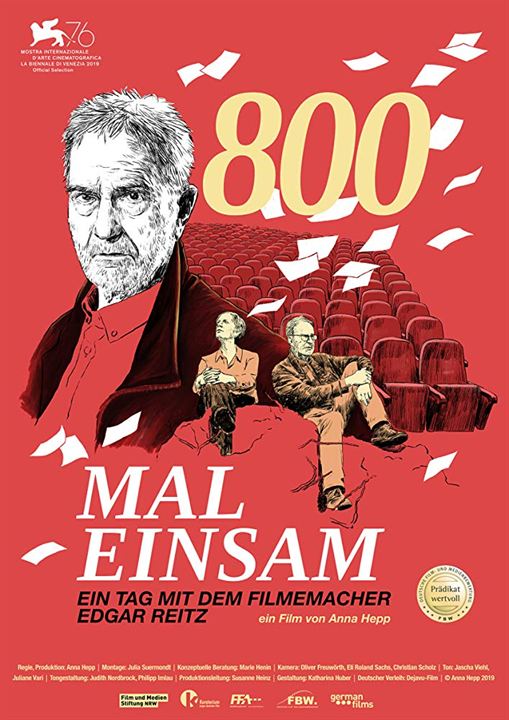 800 Mal Einsam - Ein Tag Mit Dem Filmemacher Edgar Reitz : Kinoposter