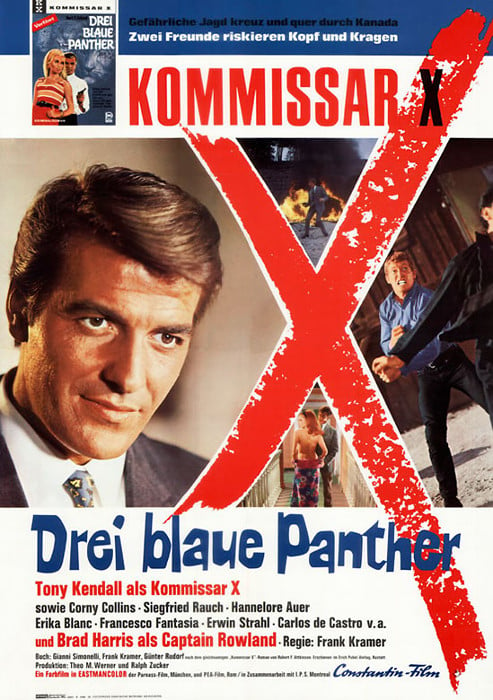 Kommissar X - Drei blaue Panther : Kinoposter