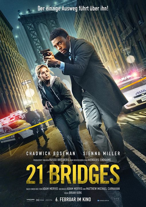 21 Bridges : Kinoposter