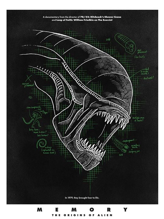 Memory - Über die Entstehung von ALIEN : Kinoposter