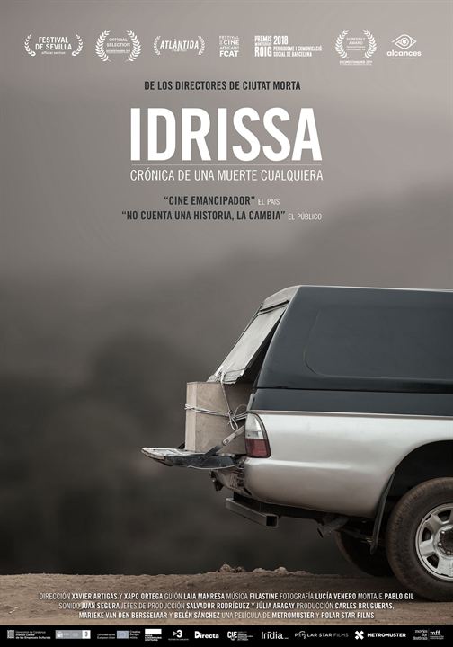 Idrissa, crònica d'una mort qualsevol : Kinoposter