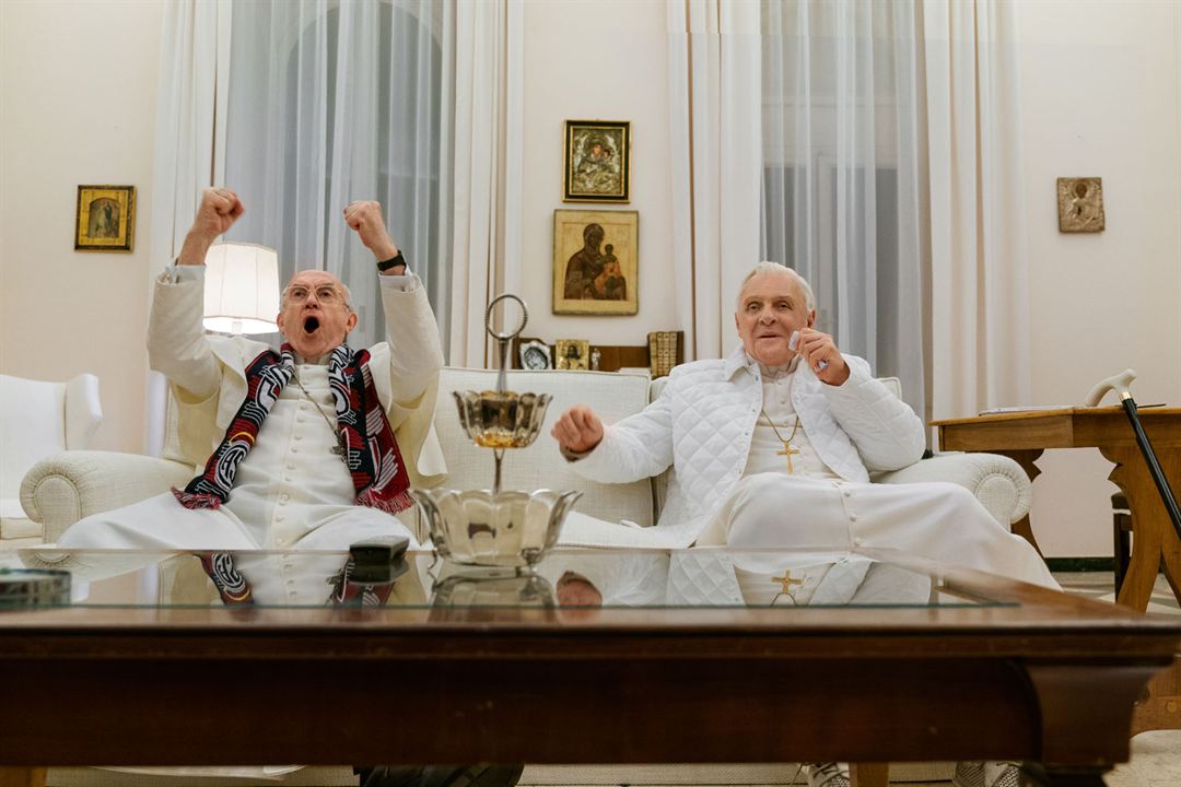 Die zwei Päpste : Bild Anthony Hopkins, Jonathan Pryce
