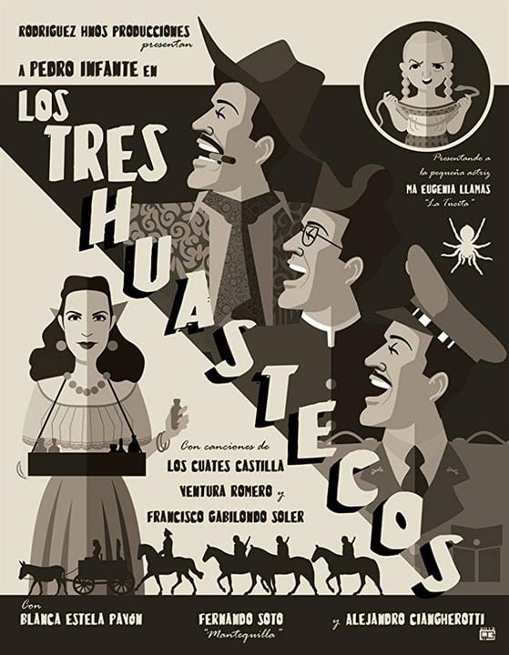 Los Tres huastecos : Kinoposter