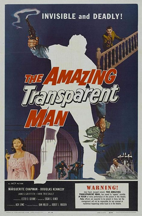 The Amazing Transparent Man : Kinoposter