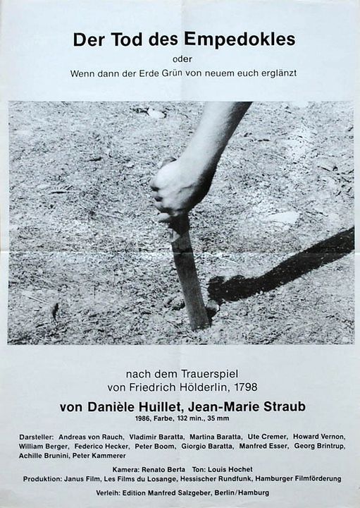 Der Tod des Empedokles : Kinoposter