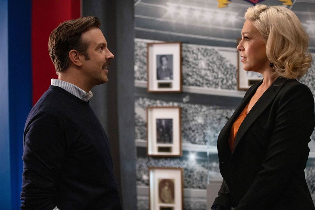 Ted Lasso : Bild Hannah Waddingham, Jason Sudeikis