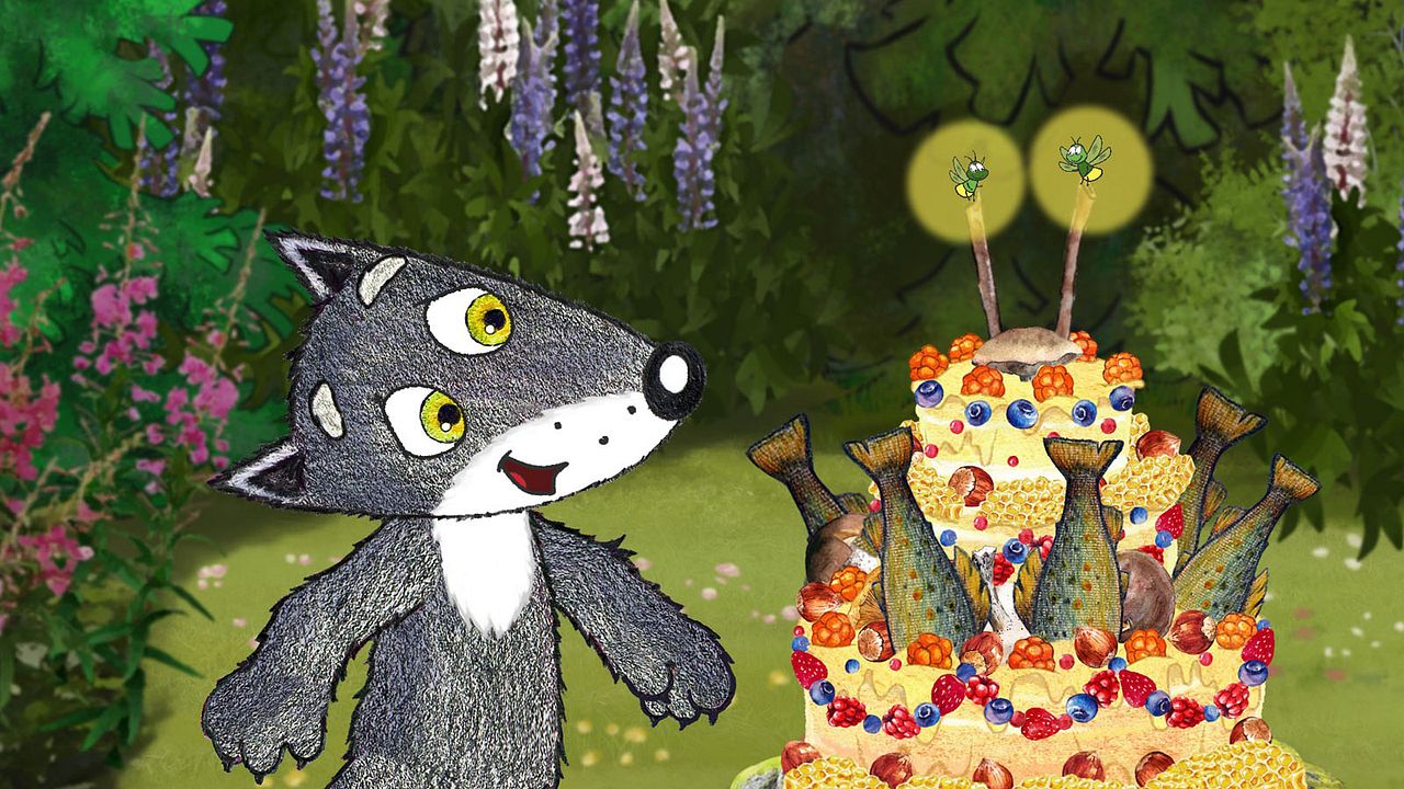 Little Grey Wolfy. Fall Travelers : Bild