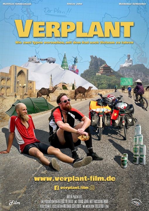 Verplant - Wie zwei Typen versuchen, mit dem Rad nach Vietnam zu fahren : Kinoposter