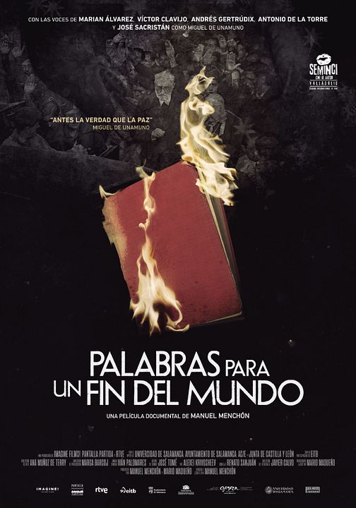 Palabras para un fin del mundo : Kinoposter