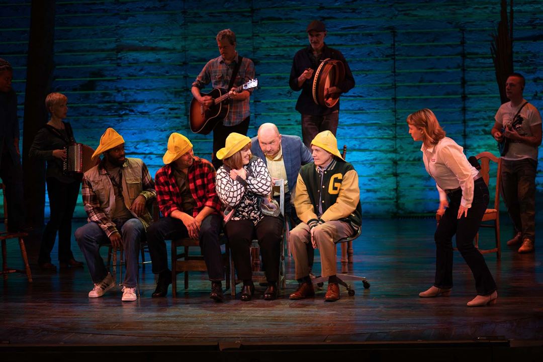 Come From Away : Bild Jim Walton, Joel Hatch, De'Lon Grant, Tony Lepage, Emily Walton, Sharon Wheatley