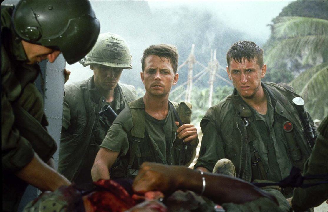 Die Verdammten des Krieges : Bild Don Harvey, Sean Penn, Michael J. Fox