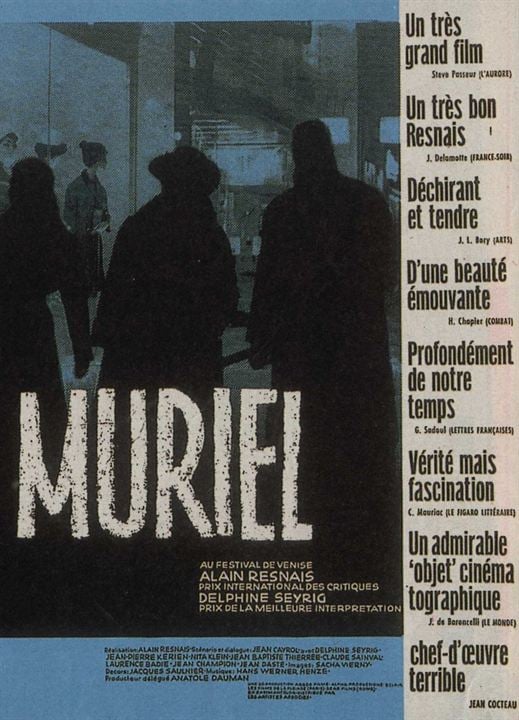 Muriel oder Die Zeit der Wiederkehr : Kinoposter