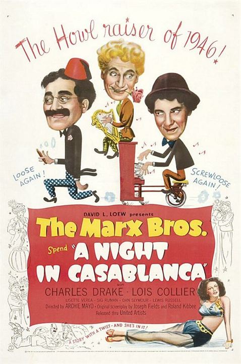 Die Marx Brothers: Eine Nacht in Casablanca : Kinoposter