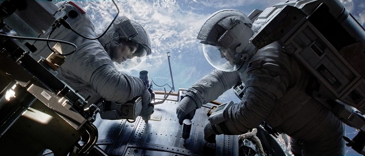 Gravity : Bild George Clooney, Sandra Bullock