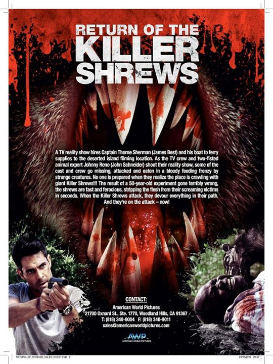 The Return of the Killershrews - Die blutrünstigen Bestien kehren zurück : Kinoposter