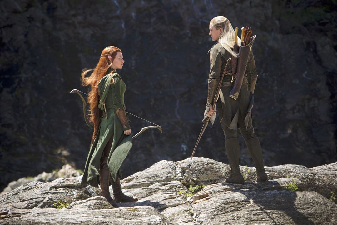 Der Hobbit: Smaugs Einöde : Bild Evangeline Lilly, Orlando Bloom