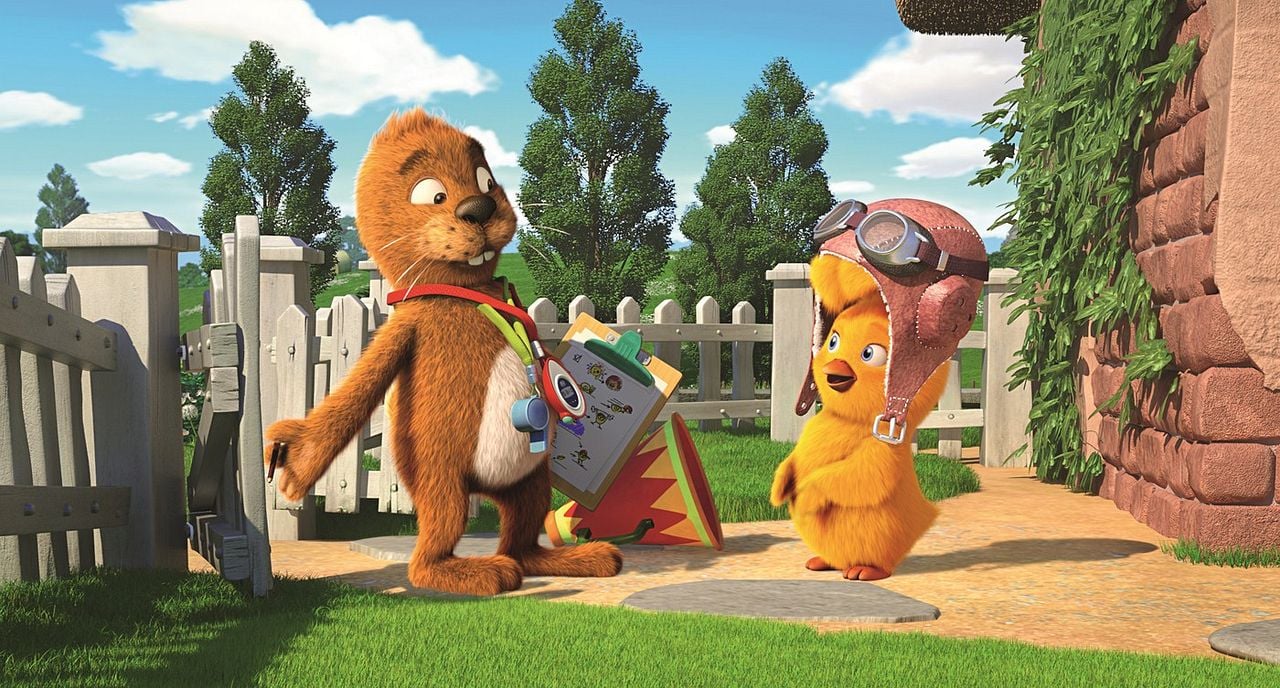 Keinohrhase und Zweiohrküken : Bild