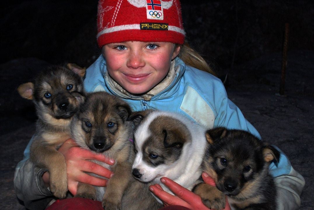 Die Familie mit den Schlittenhunden : Bild